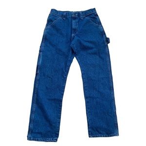 Wrangler Cargo Carpenter Dark Wash Denim Jeans Size 30x30